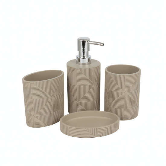 Ceramic Bathroom Set - 4 Pcs